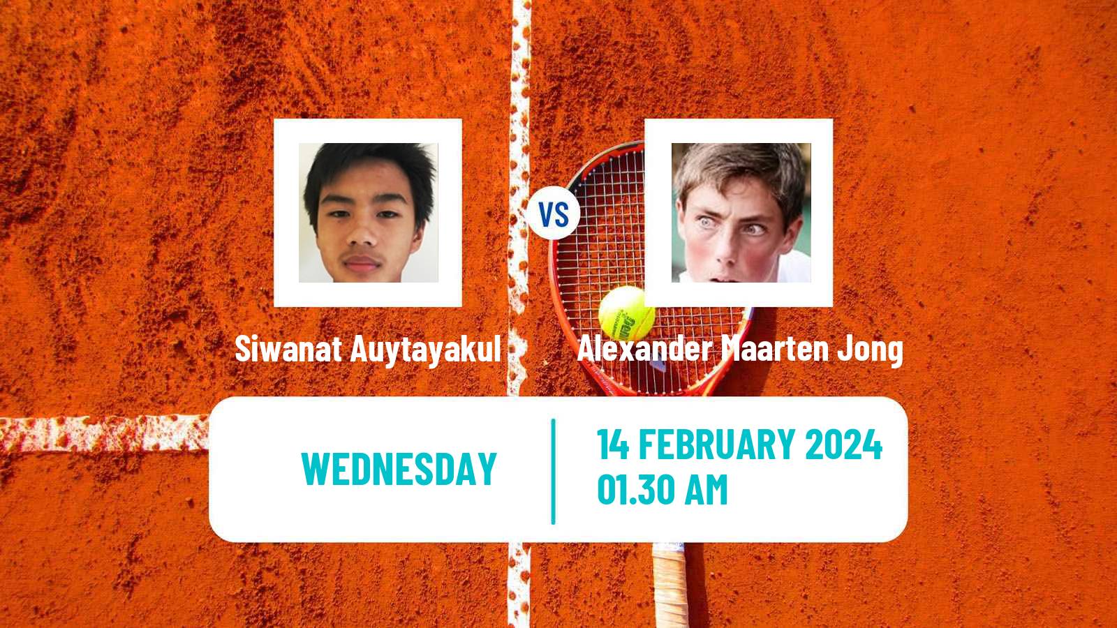 Tennis ITF M15 Nakhon Si Thammarat Men Siwanat Auytayakul - Alexander Maarten Jong
