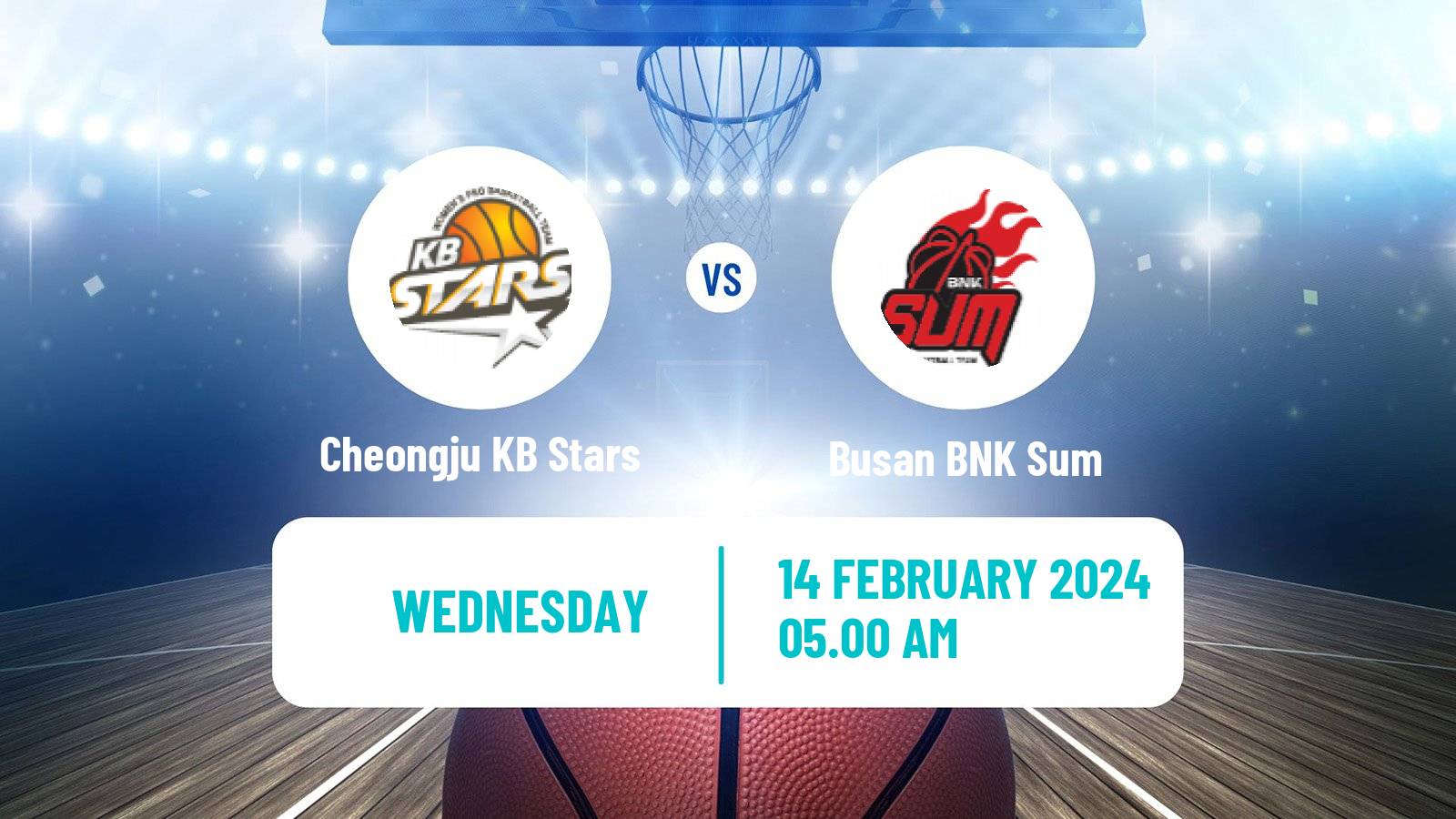 Basketball WKBL Cheongju KB Stars - Busan BNK Sum