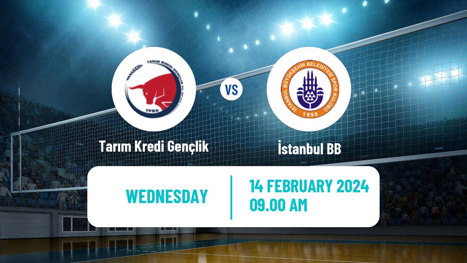 Volleyball Turkish 1 Ligi Volleyball Tarım Kredi Gençlik - İstanbul BB
