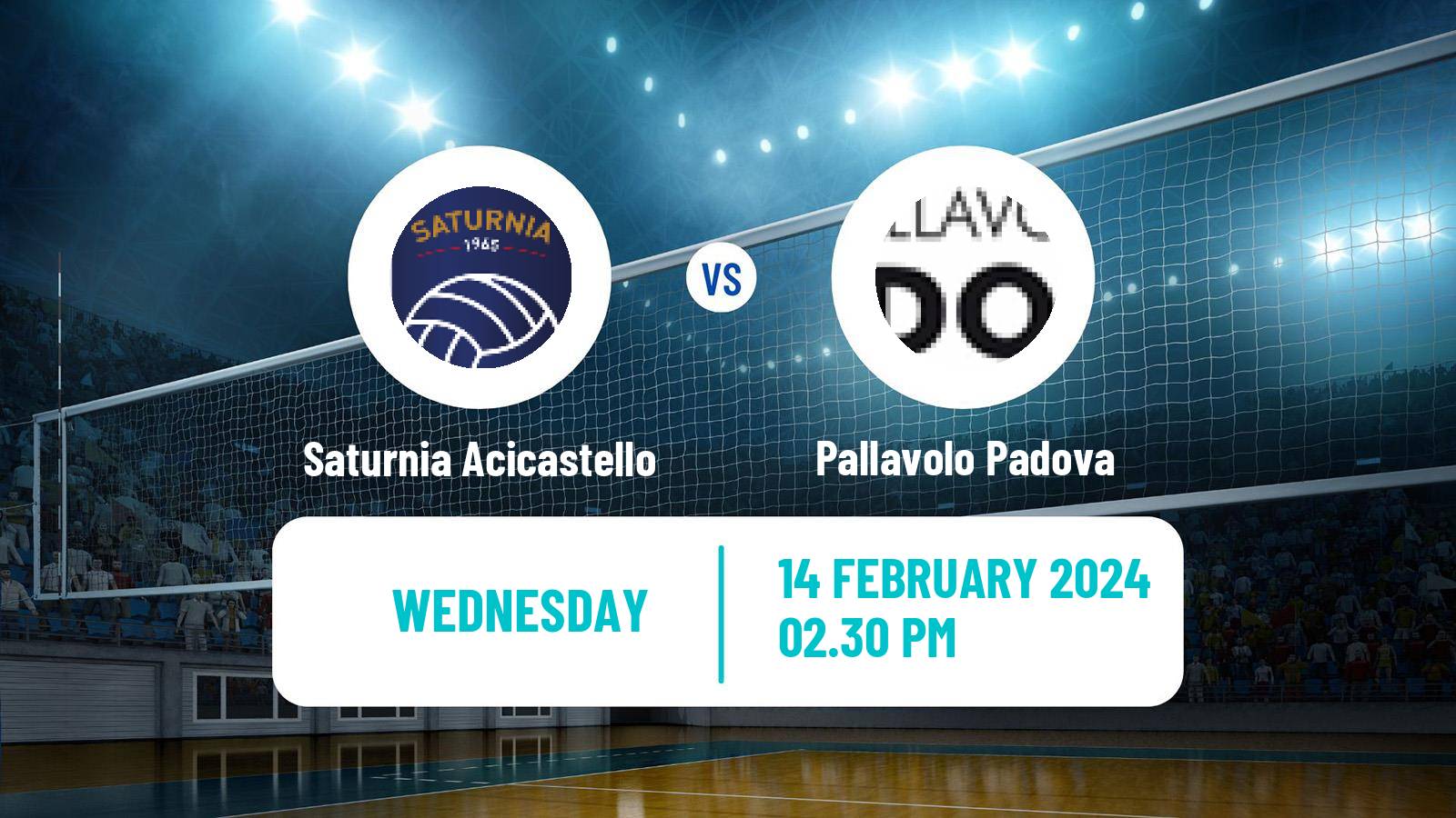 Volleyball Italian SuperLega Volleyball Saturnia Acicastello - Pallavolo Padova