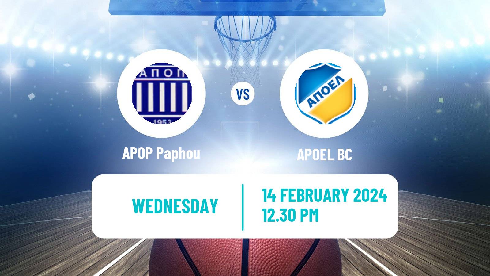 Basketball Cypriot Division A Basketball APOP Paphou - APOEL