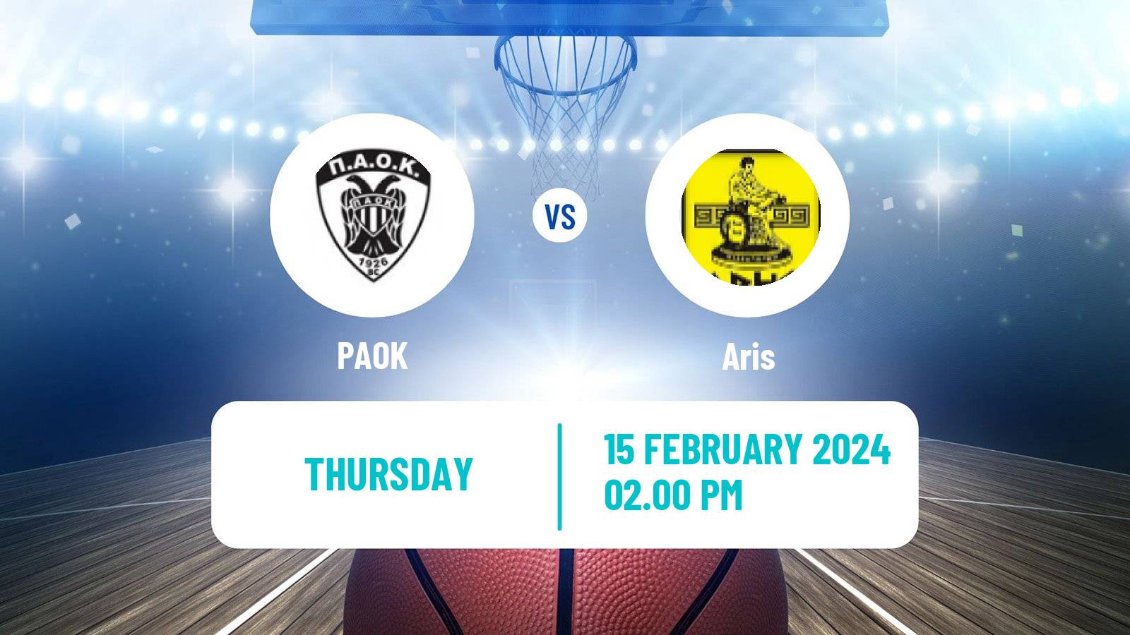 Basketball Greek Cup Basketball PAOK - Aris