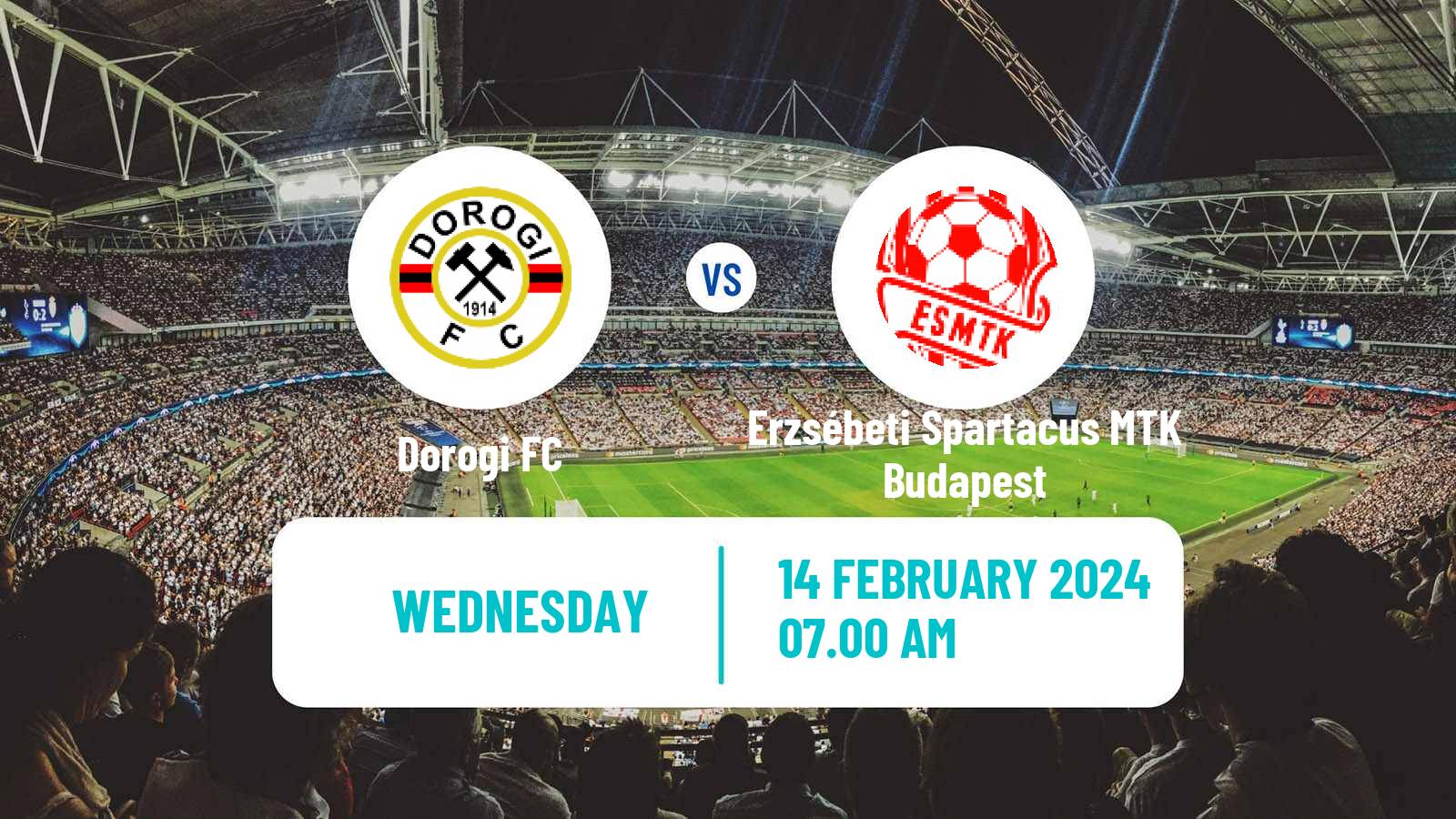 Soccer Club Friendly Dorogi - Erzsébeti Spartacus MTK Budapest