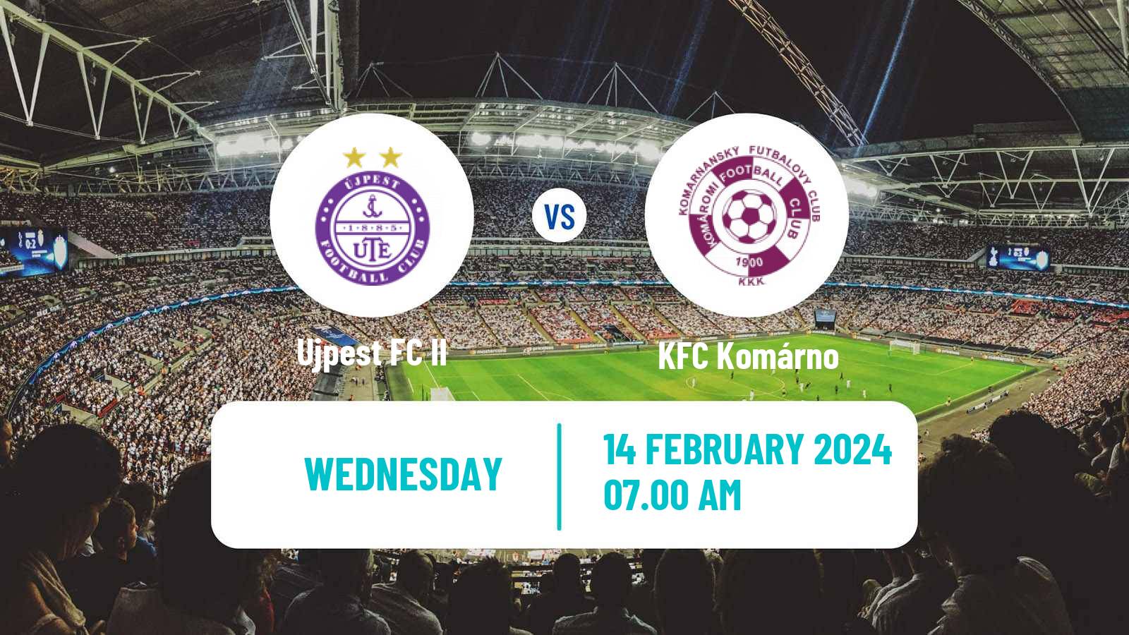 Soccer Club Friendly Ujpest II - Komárno