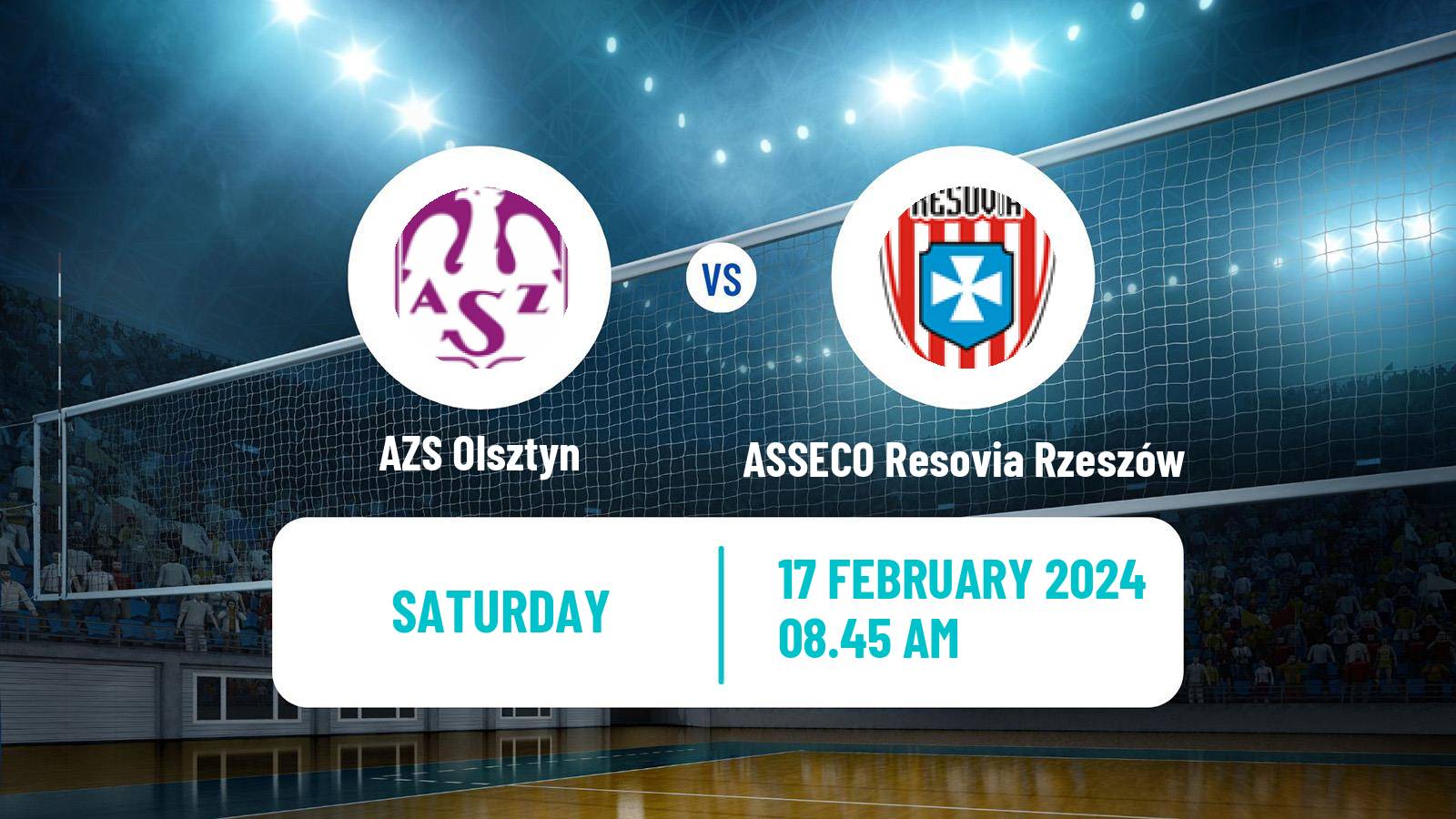 Volleyball Polish PlusLiga AZS Olsztyn - ASSECO Resovia Rzeszów