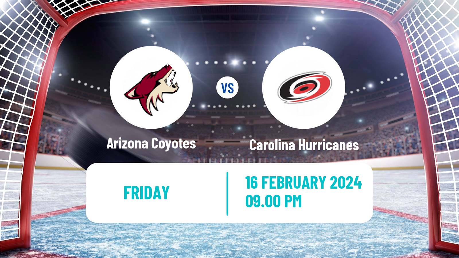 Hockey NHL Arizona Coyotes - Carolina Hurricanes