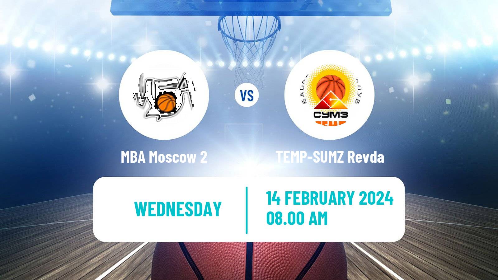 Basketball Russian Super League Basketball MBA Moscow 2 - TEMP-SUMZ Revda