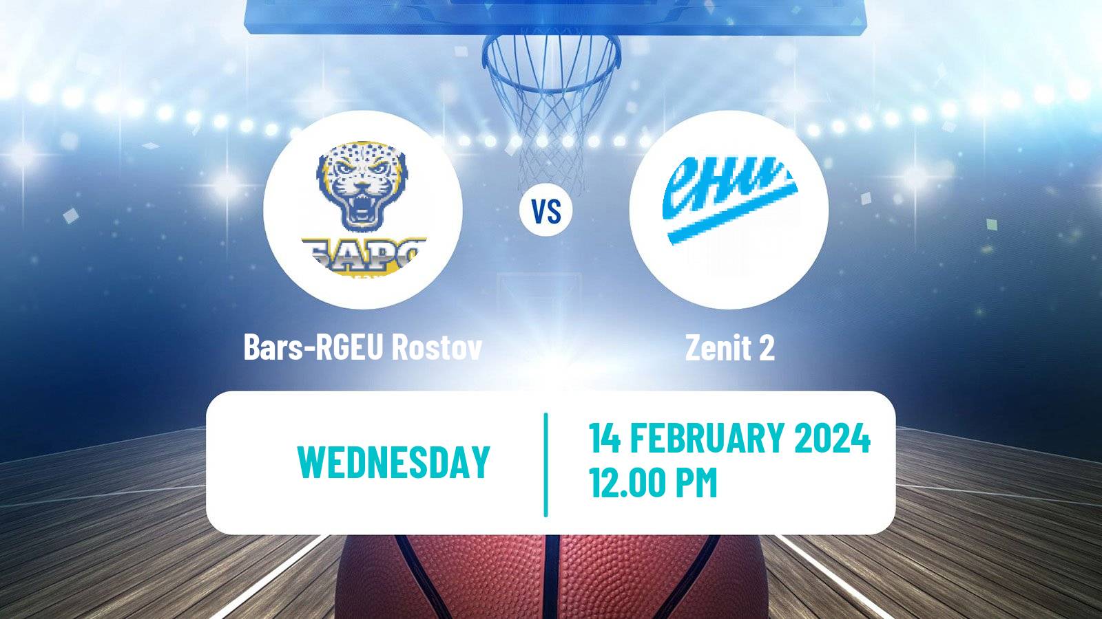 Basketball Russian Super League Basketball Bars-RGEU Rostov - Zenit 2