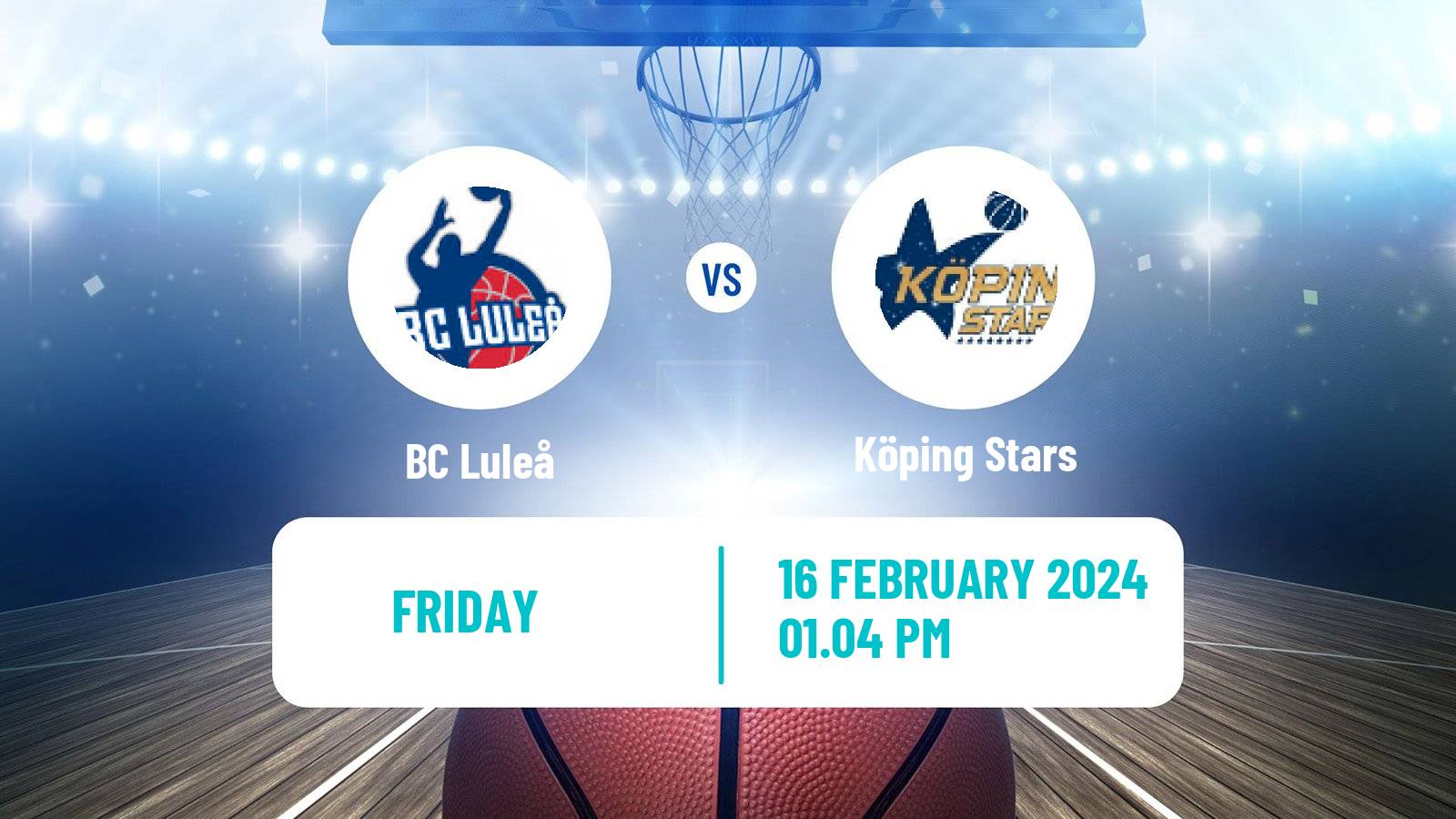 Basketball Swedish Basketligan Luleå - Köping Stars