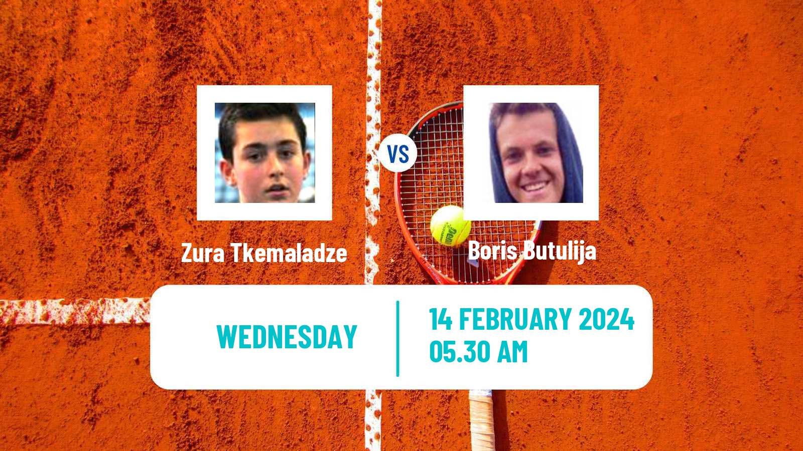Tennis ITF M15 Sharm Elsheikh 3 Men Zura Tkemaladze - Boris Butulija