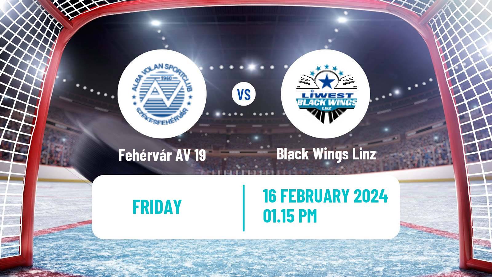 Hockey Austrian Ice Hockey League Fehérvár AV 19 - Black Wings Linz