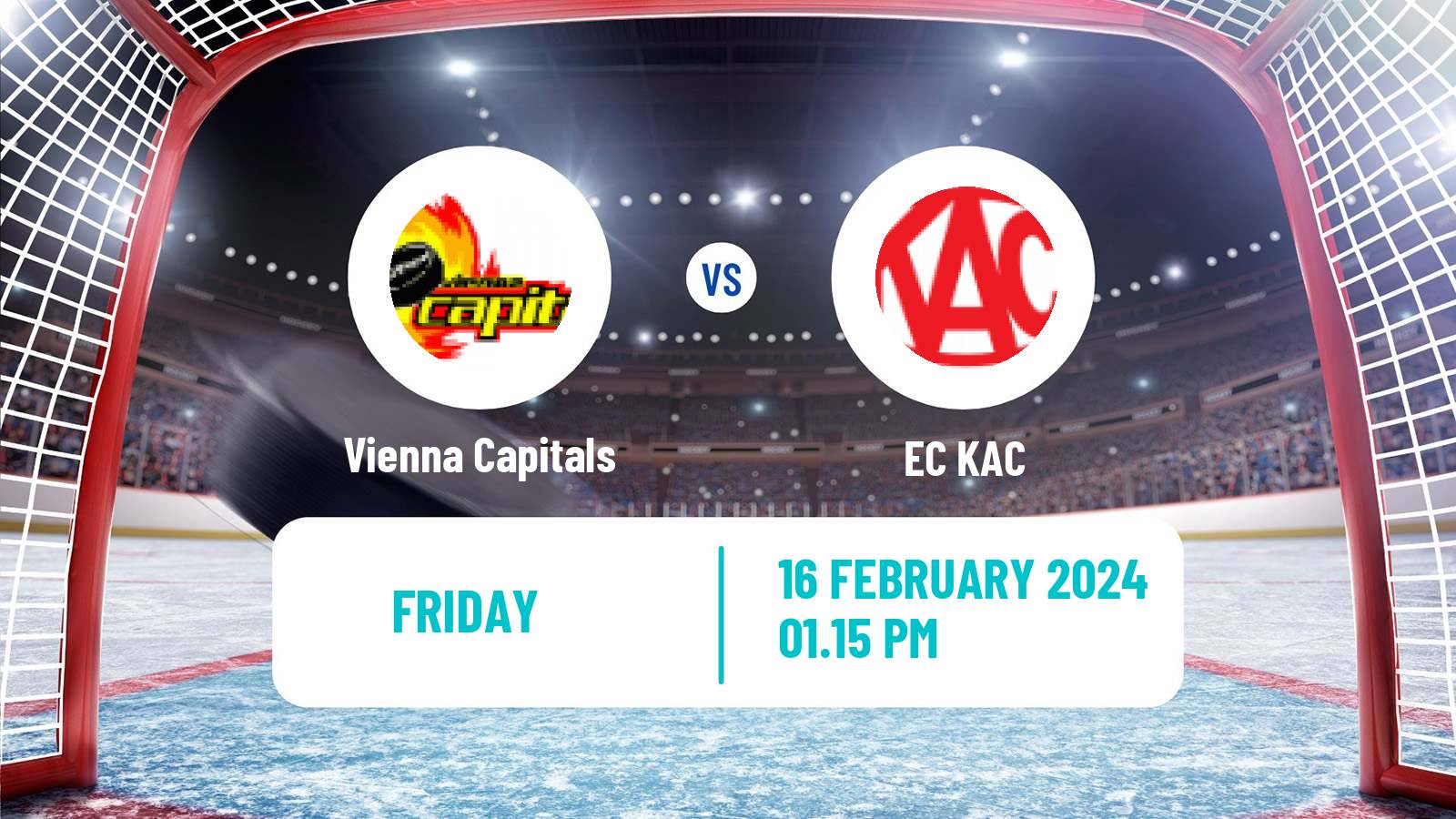 Hockey Austrian Ice Hockey League Vienna Capitals - EC KAC