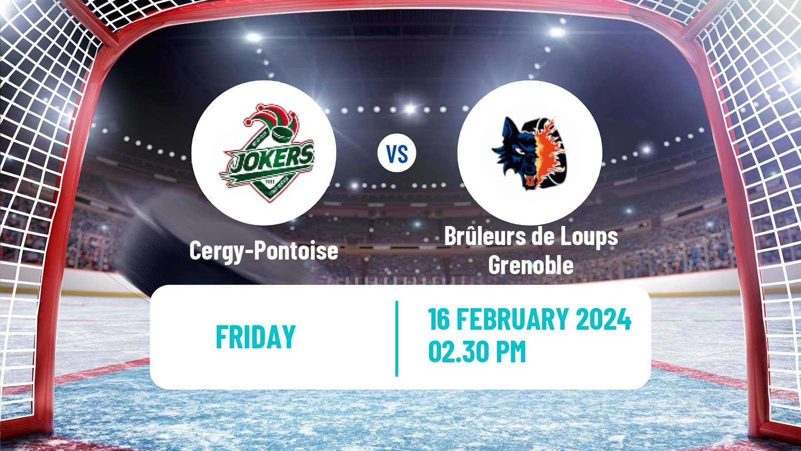 Hockey French Ligue Magnus Cergy-Pontoise - Brûleurs de Loups Grenoble