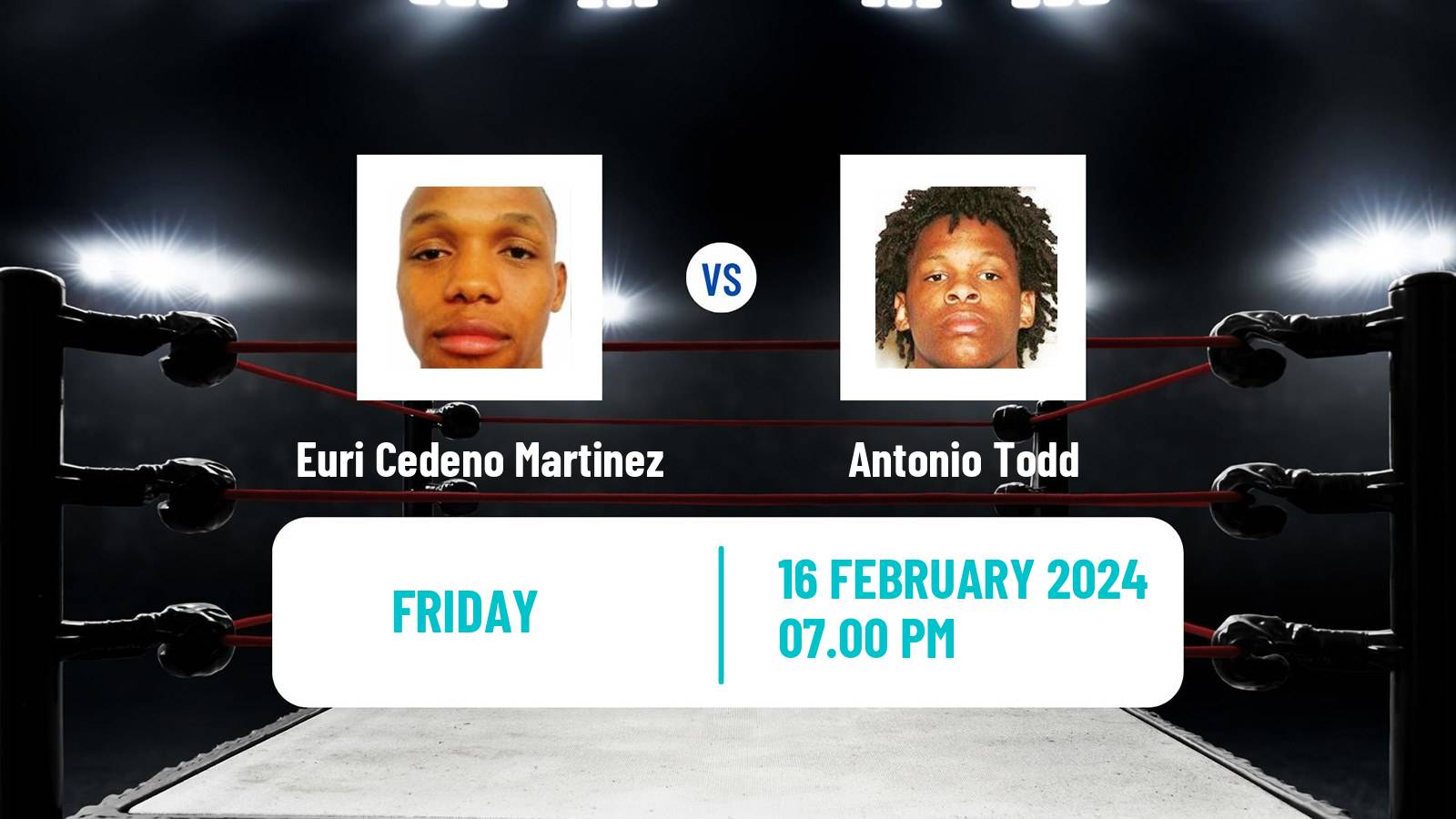 Boxing Middleweight Others Matches Men Euri Cedeno Martinez - Antonio Todd