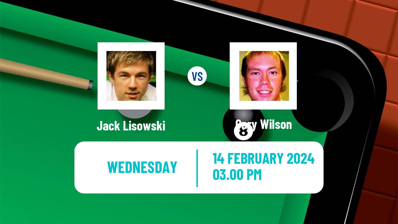 Snooker Welsh Open Jack Lisowski - Gary Wilson