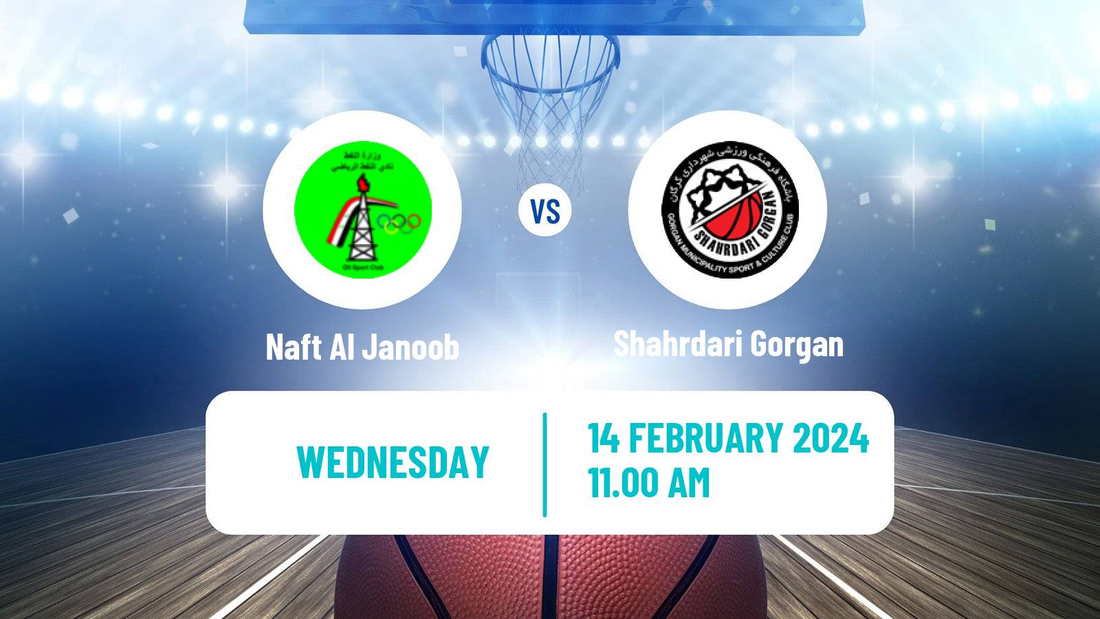 Basketball WASL Basketball Naft Al Janoob - Shahrdari Gorgan