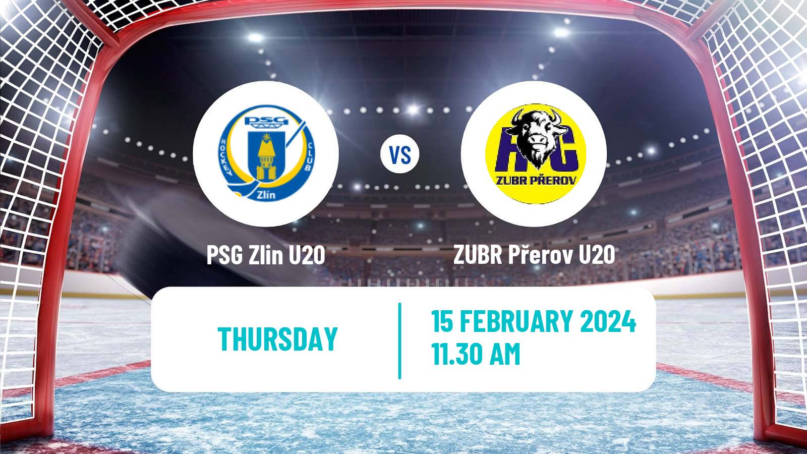 Hockey Czech ELJ Zlin U20 - ZUBR Přerov U20