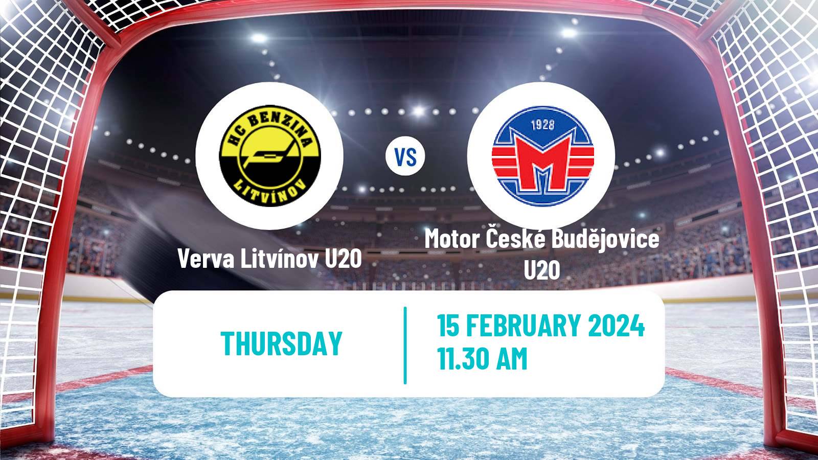 Hockey Czech ELJ Verva Litvínov U20 - Motor České Budějovice U20