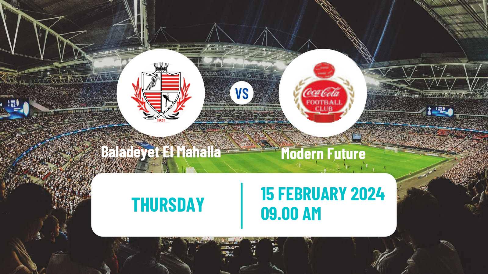 Soccer Egyptian Premier League Baladeyet El Mahalla - Modern Future