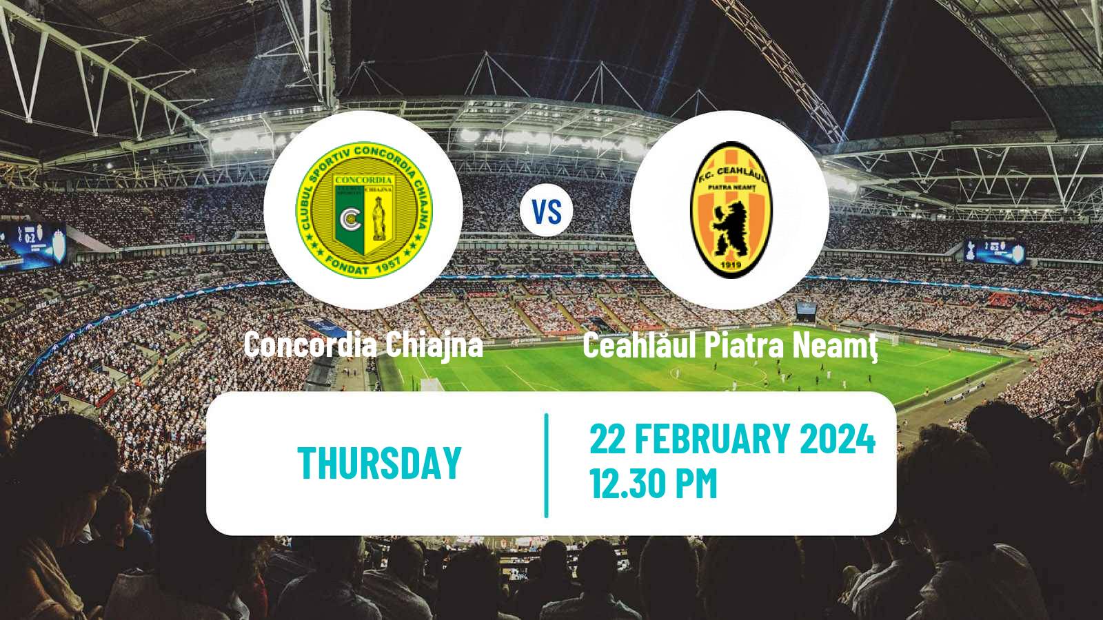 Soccer Romanian Division 2 Concordia Chiajna - Ceahlăul Piatra Neamţ