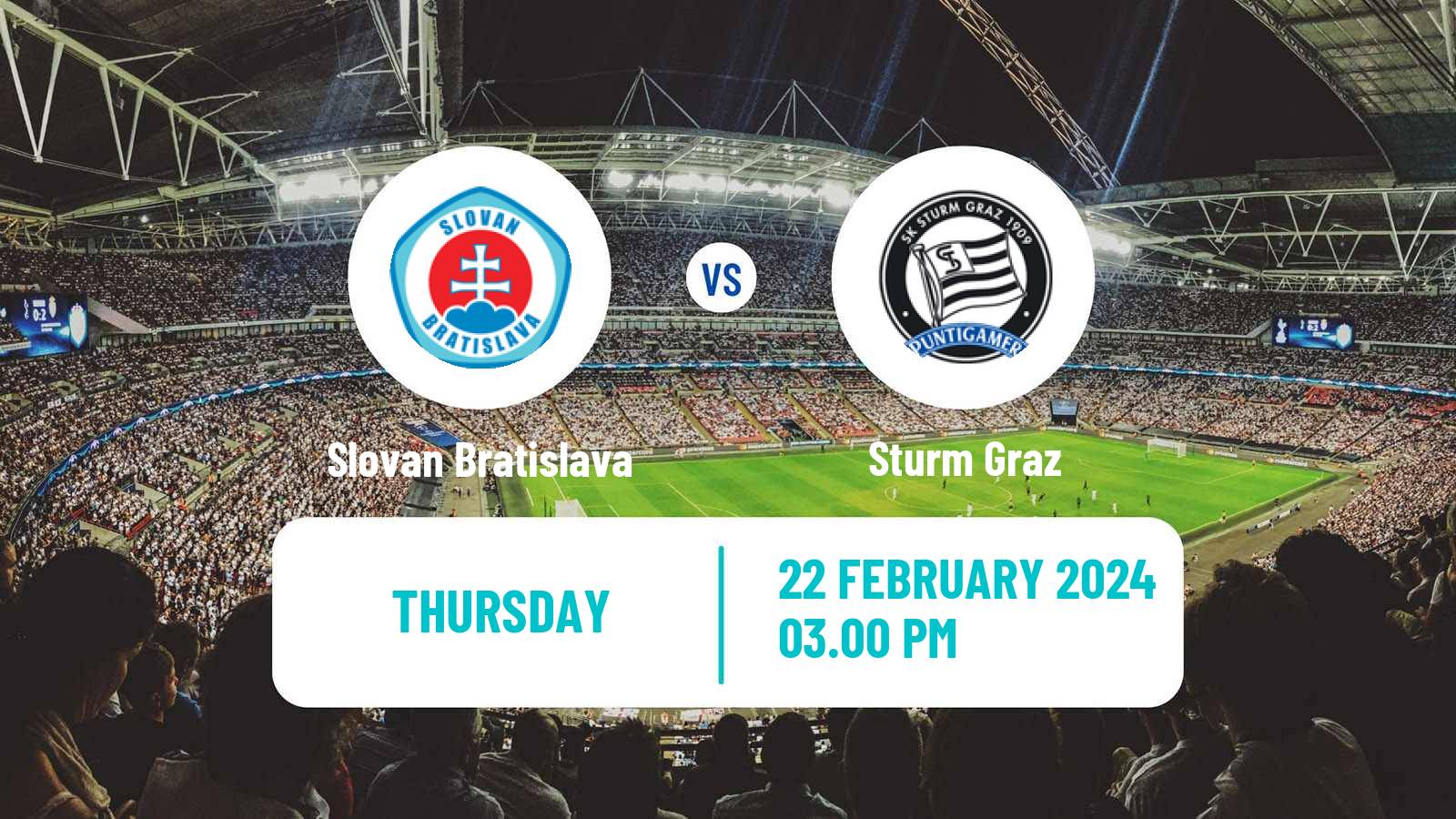 Soccer UEFA Europa Conference League Slovan Bratislava - Sturm Graz