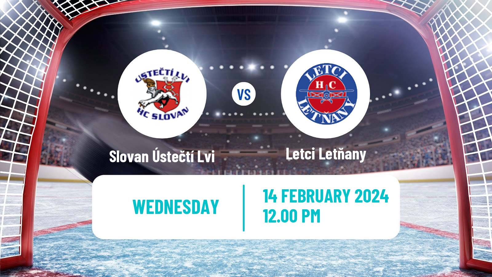 Hockey Czech 2 Liga Hockey West Slovan Ústečtí Lvi - Letci Letňany