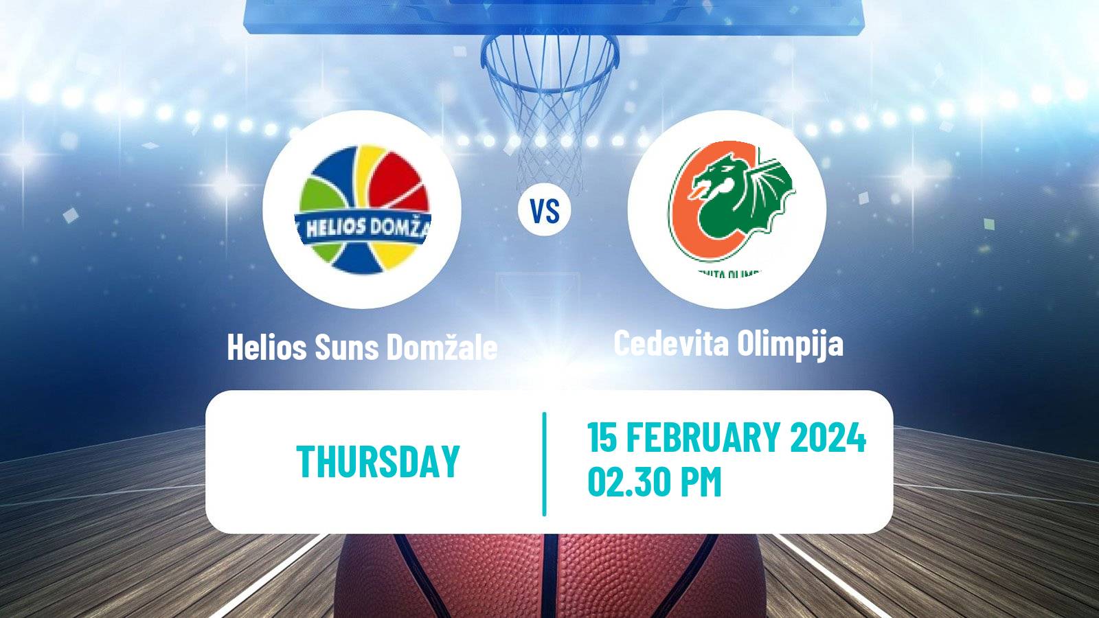 Basketball Slovenian Cup Basketball Helios Suns Domžale - Cedevita Olimpija