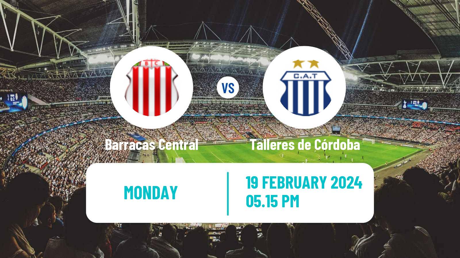 Soccer Argentinian Copa de la Liga Profesional Barracas Central - Talleres de Córdoba