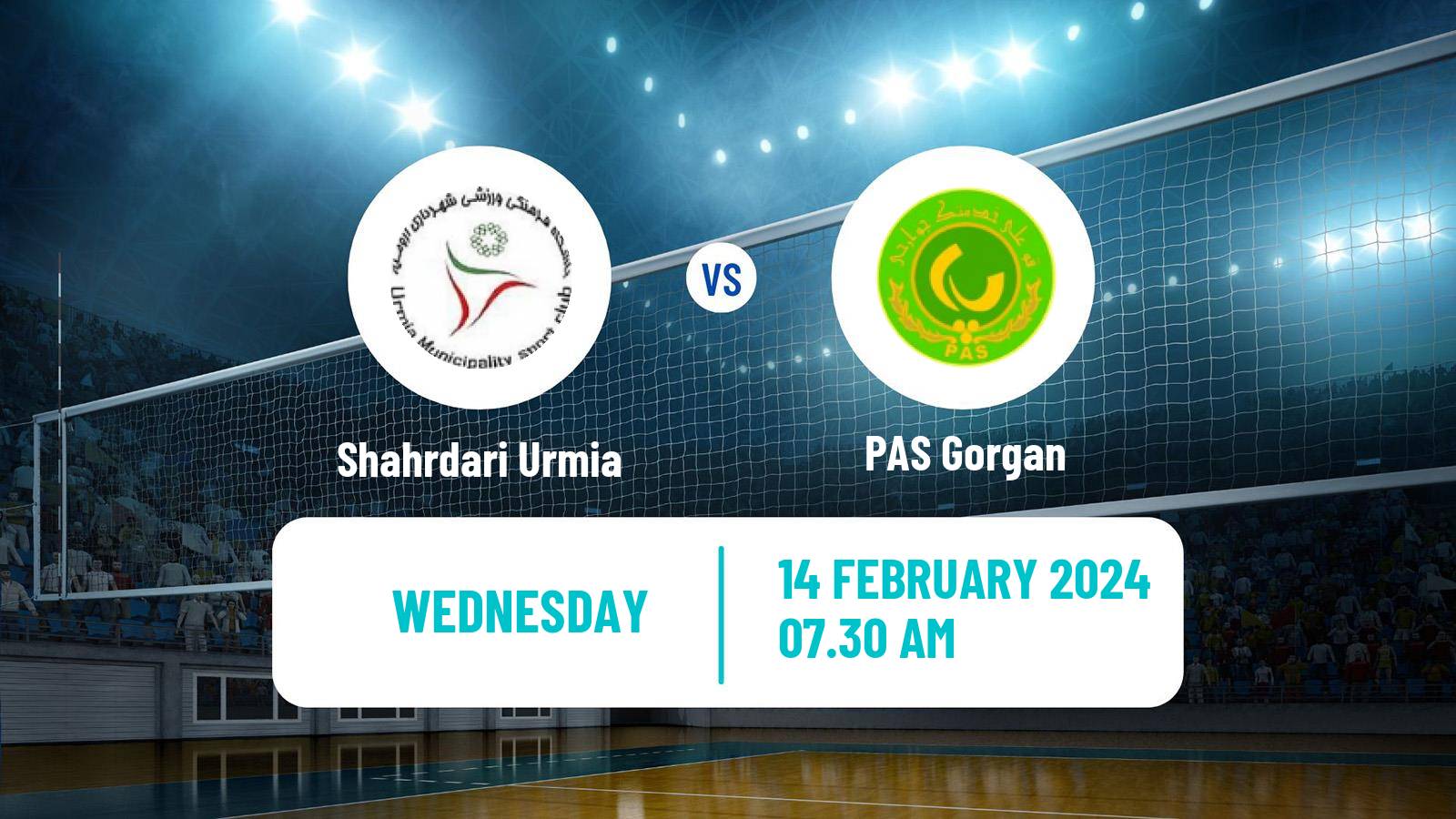 Volleyball Iran Super League Volleyball Shahrdari Urmia - PAS Gorgan