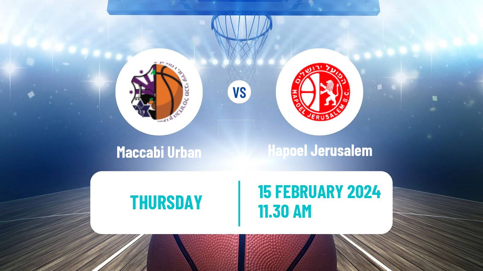 Basketball Israeli WBL Women Maccabi Urban - Hapoel Jerusalem