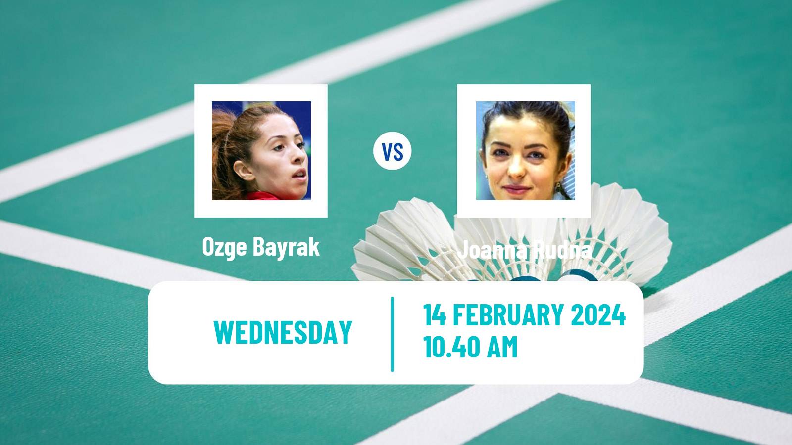 Badminton BWF European Championships Teams Women Ozge Bayrak - Joanna Rudna