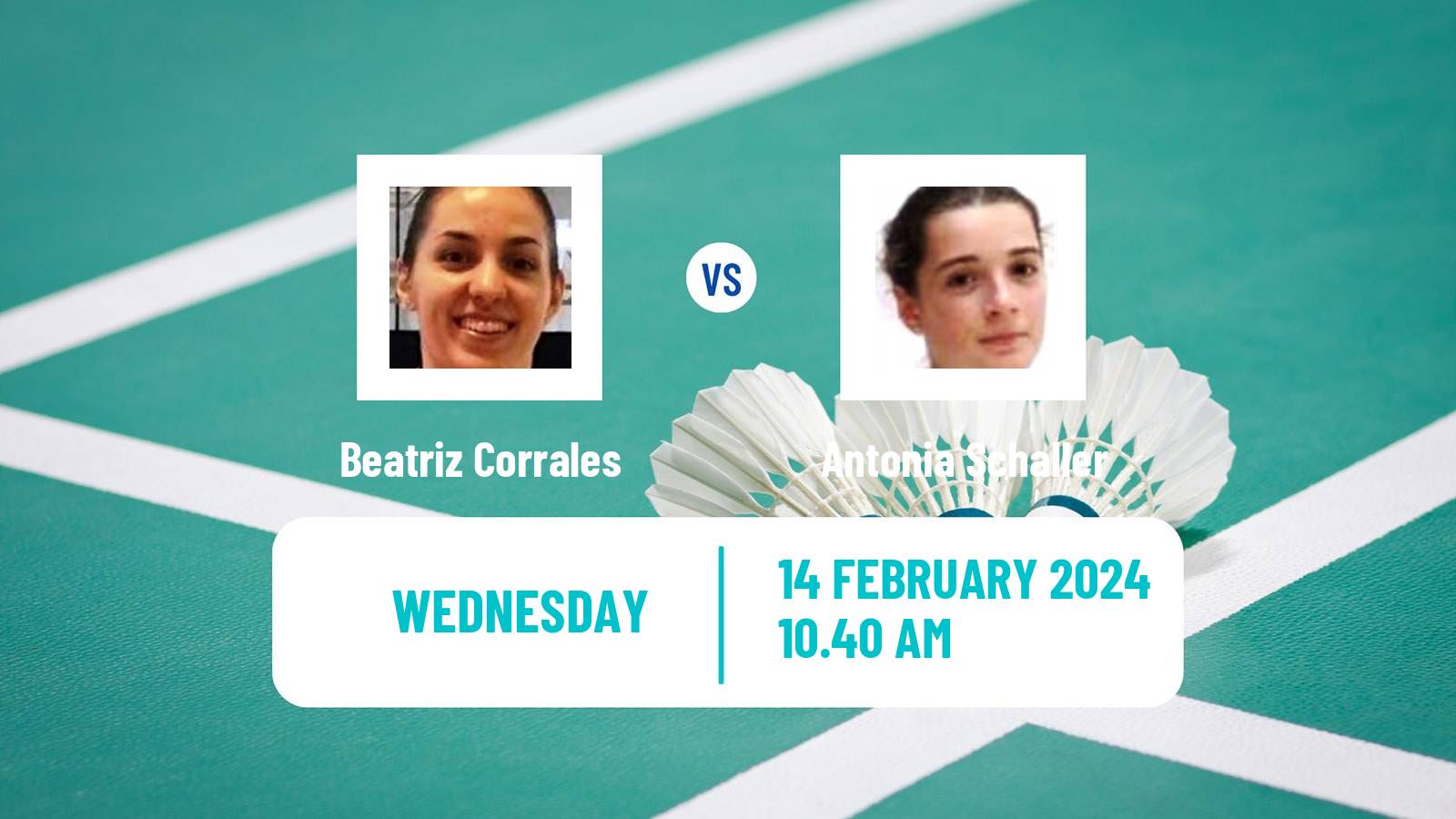 Badminton BWF European Championships Teams Women Beatriz Corrales - Antonia Schaller