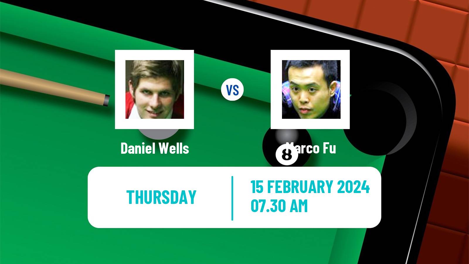 Snooker Welsh Open Daniel Wells - Marco Fu