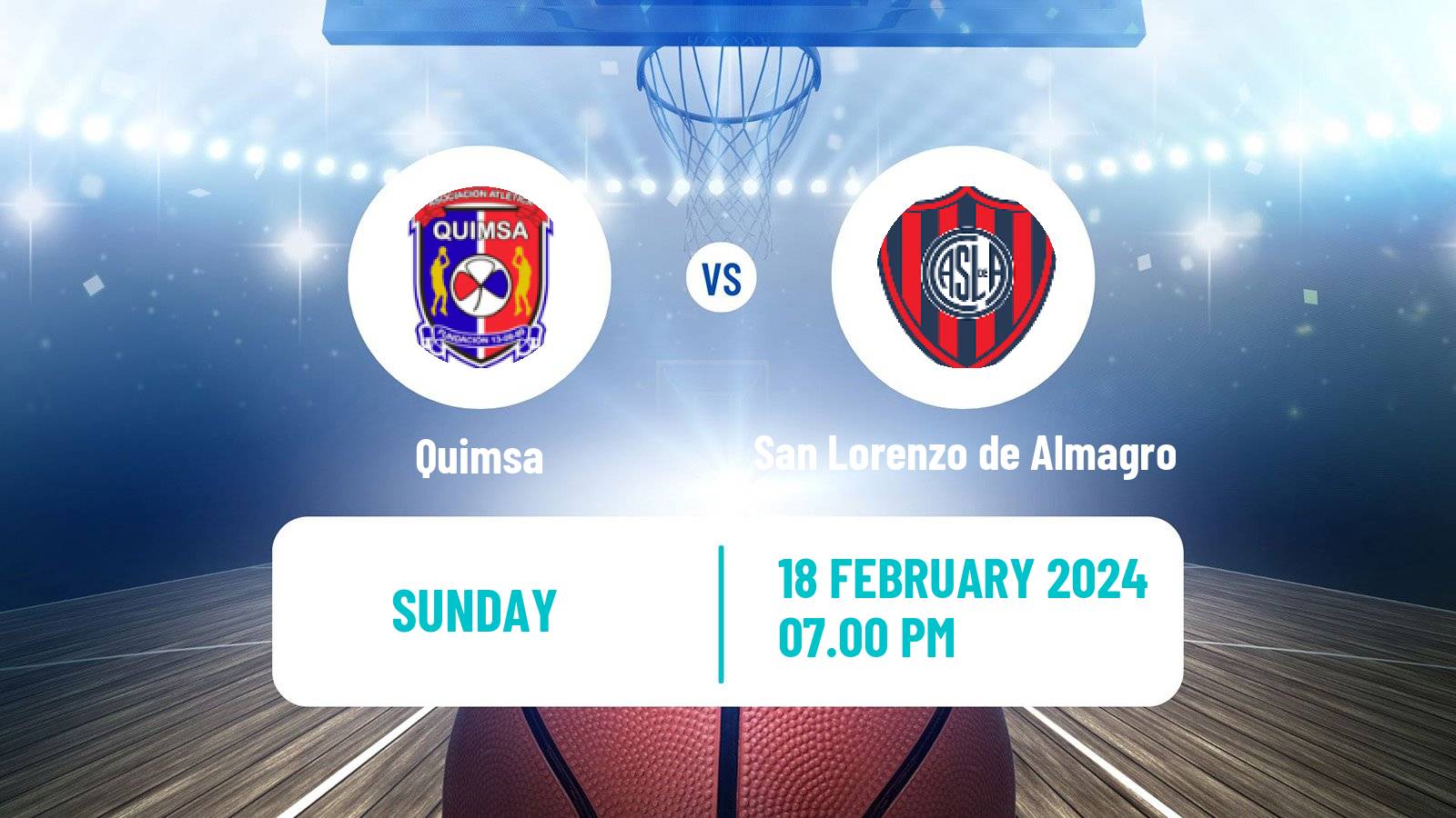 Basketball Argentinian LNB Quimsa - San Lorenzo de Almagro