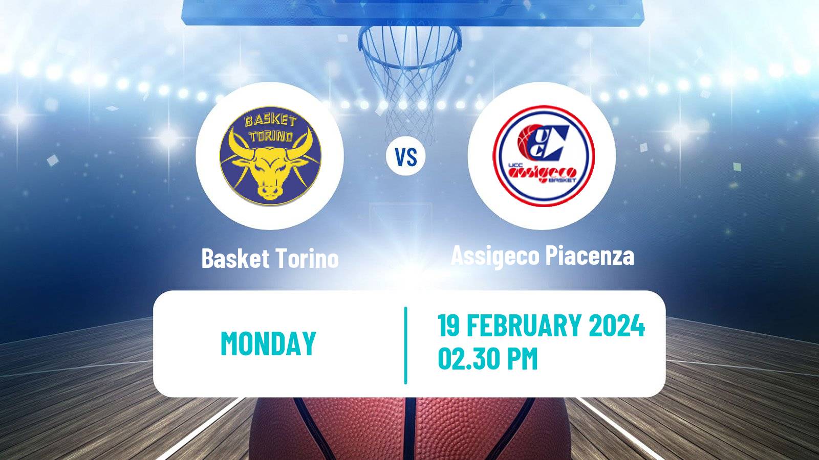 Basketball Italian Serie A2 Basketball Basket Torino - Assigeco Piacenza