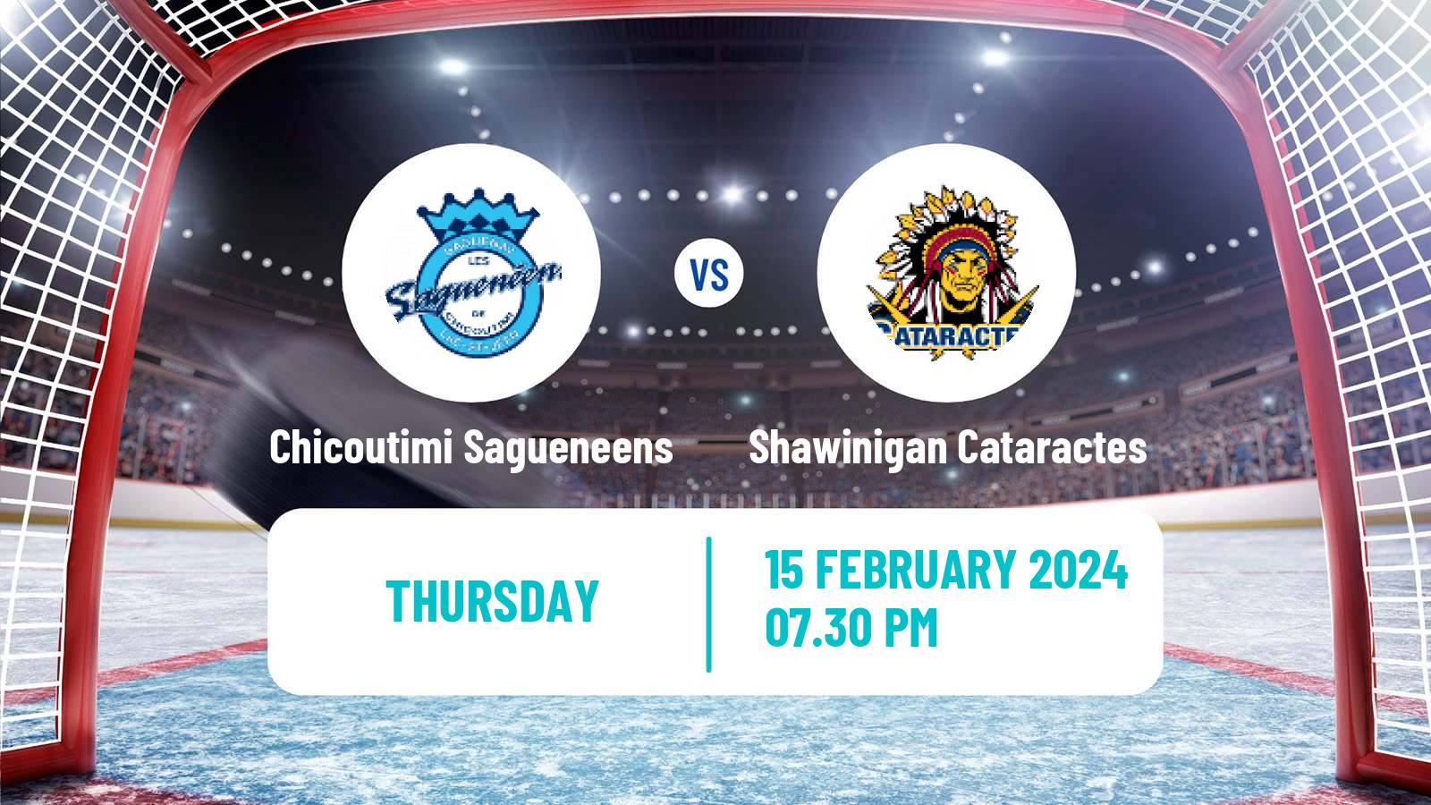 Hockey QMJHL Chicoutimi Sagueneens - Shawinigan Cataractes