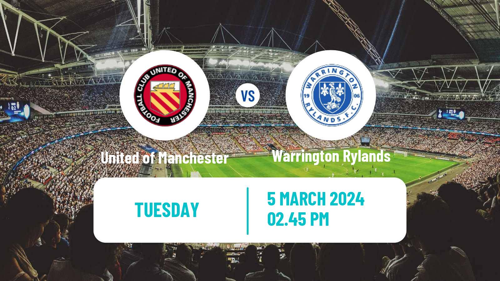 Soccer English NPL Premier Division United of Manchester - Warrington Rylands