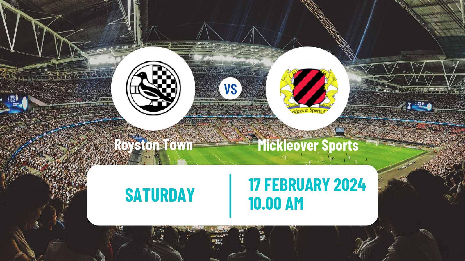 Soccer English Southern League Central Division Royston Town - Mickleover Sports
