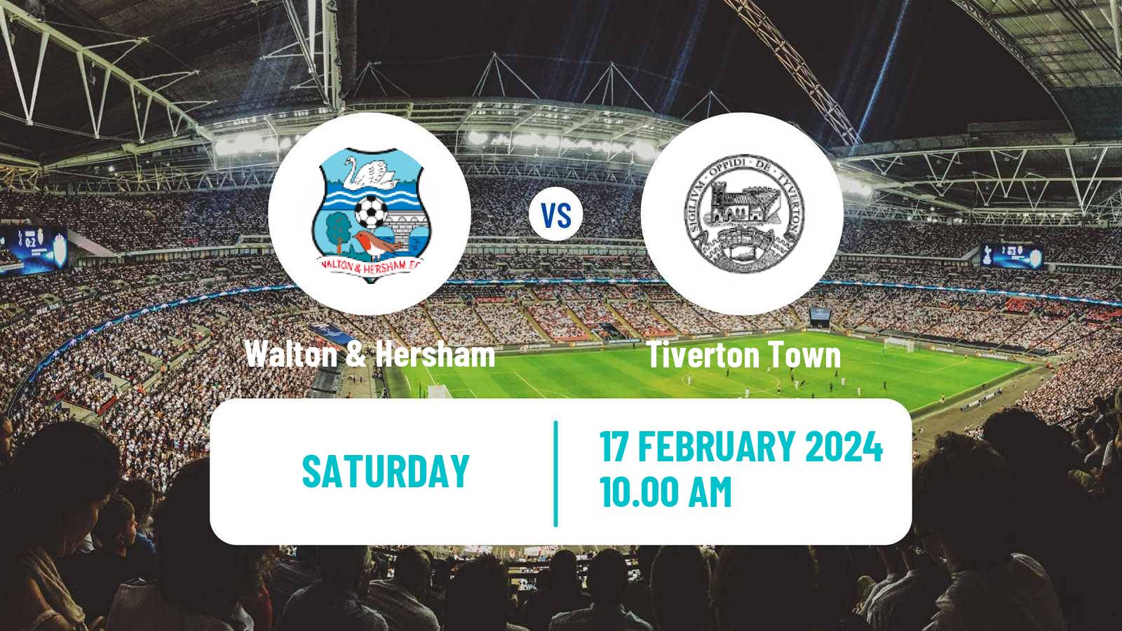 Soccer English Southern League South Division Walton & Hersham - Tiverton Town