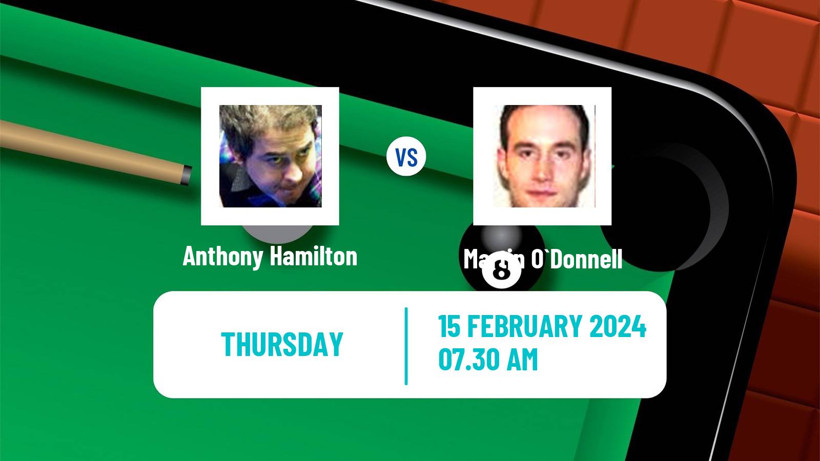Snooker Welsh Open Anthony Hamilton - Martin O`Donnell