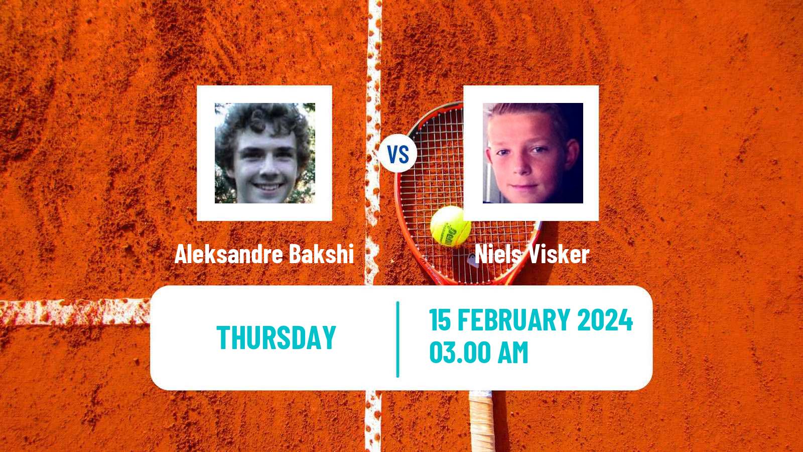 Tennis ITF M15 Sharm Elsheikh 3 Men Aleksandre Bakshi - Niels Visker