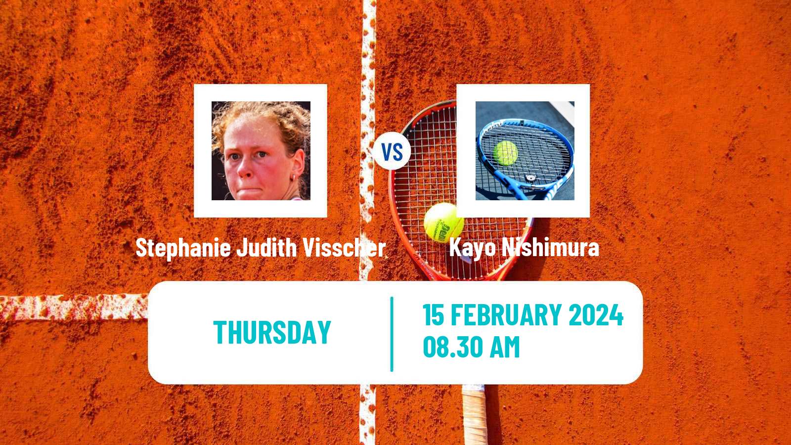 Tennis ITF W15 Monastir 5 Women Stephanie Judith Visscher - Kayo Nishimura