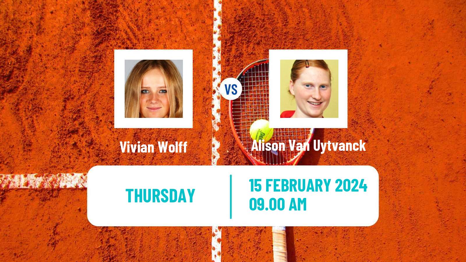 Tennis ITF W75 Altenkirchen Women Vivian Wolff - Alison Van Uytvanck