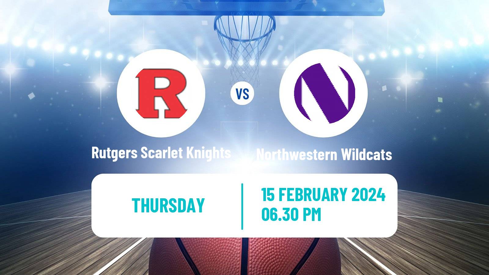 Basketball NCAA College Basketball Rutgers Scarlet Knights - Northwestern Wildcats