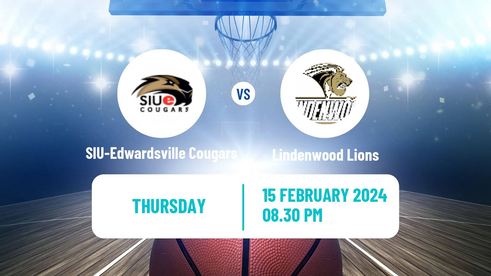 Basketball NCAA College Basketball SIU-Edwardsville Cougars - Lindenwood Lions