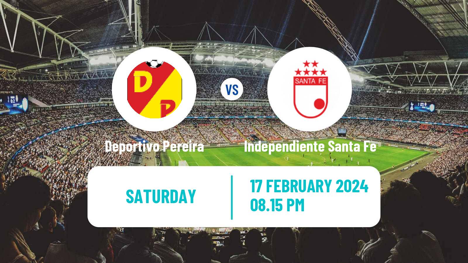 Soccer Colombian Primera A Deportivo Pereira - Independiente Santa Fe