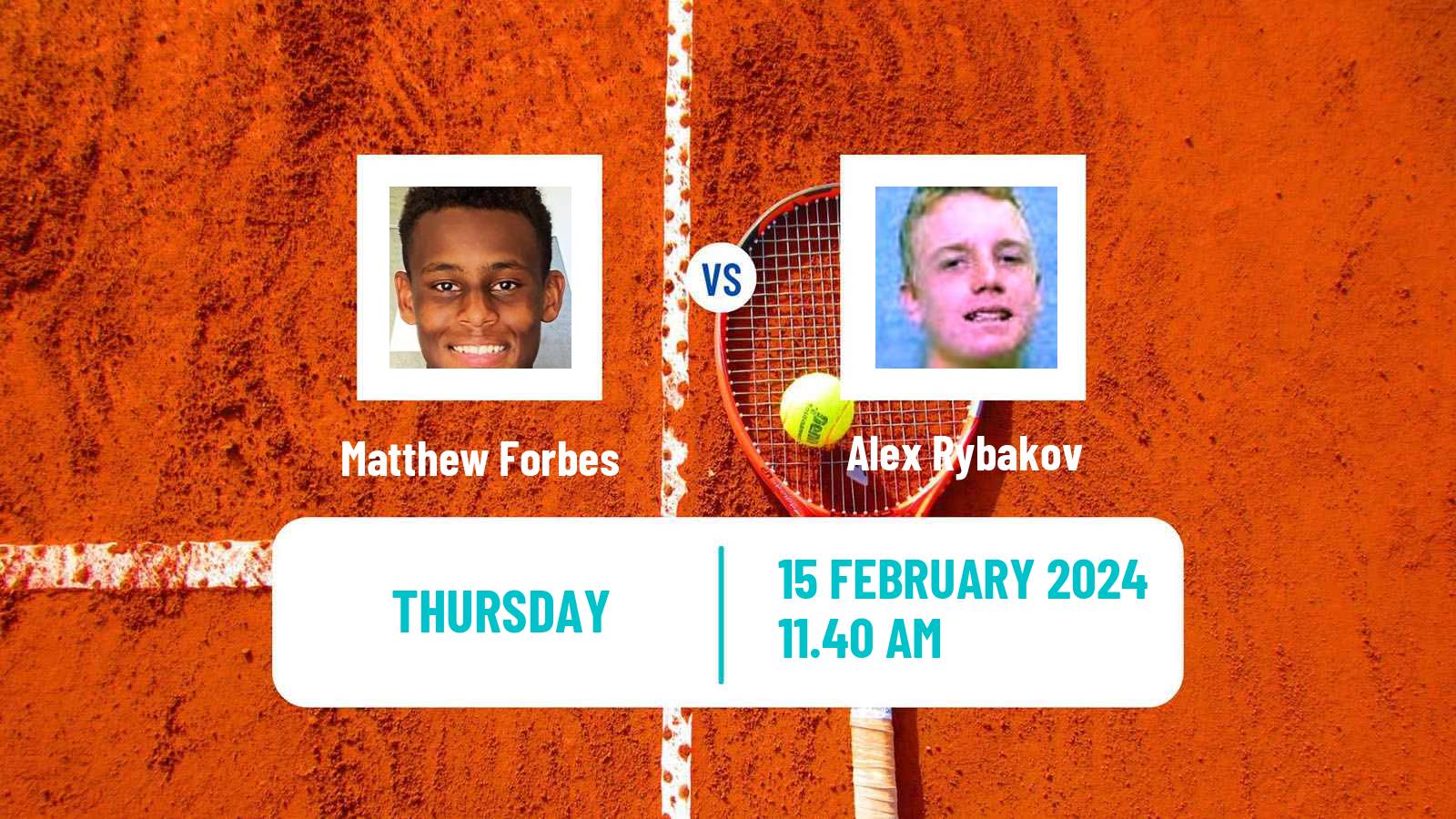 Tennis ITF M15 Palm Coast Fl Men Matthew Forbes - Alex Rybakov