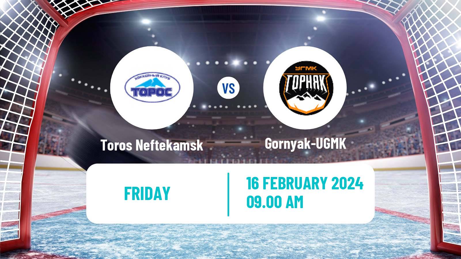 Hockey VHL Toros Neftekamsk - Gornyak-UGMK