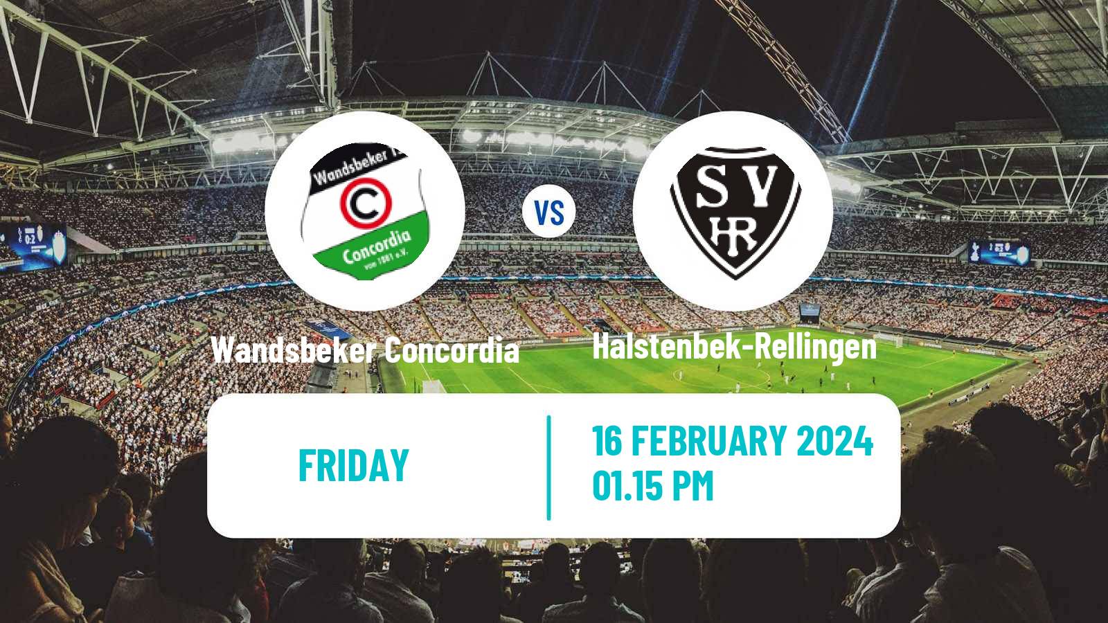 Soccer German Oberliga Hamburg Wandsbeker Concordia - Halstenbek-Rellingen