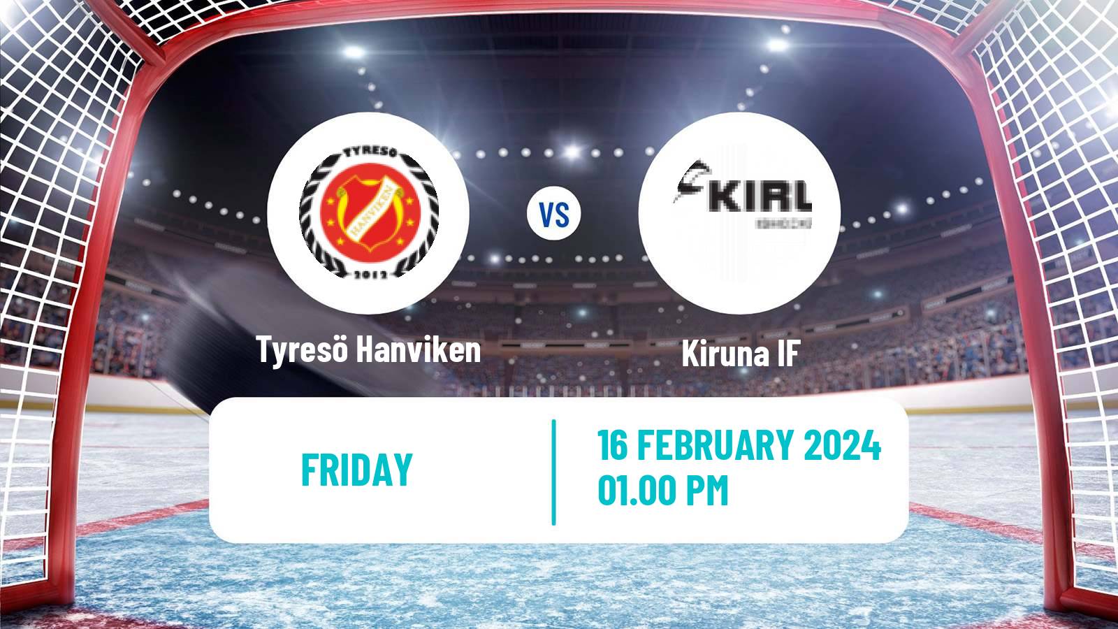 Hockey Swedish HockeyEttan Norra Tyresö Hanviken - Kiruna IF